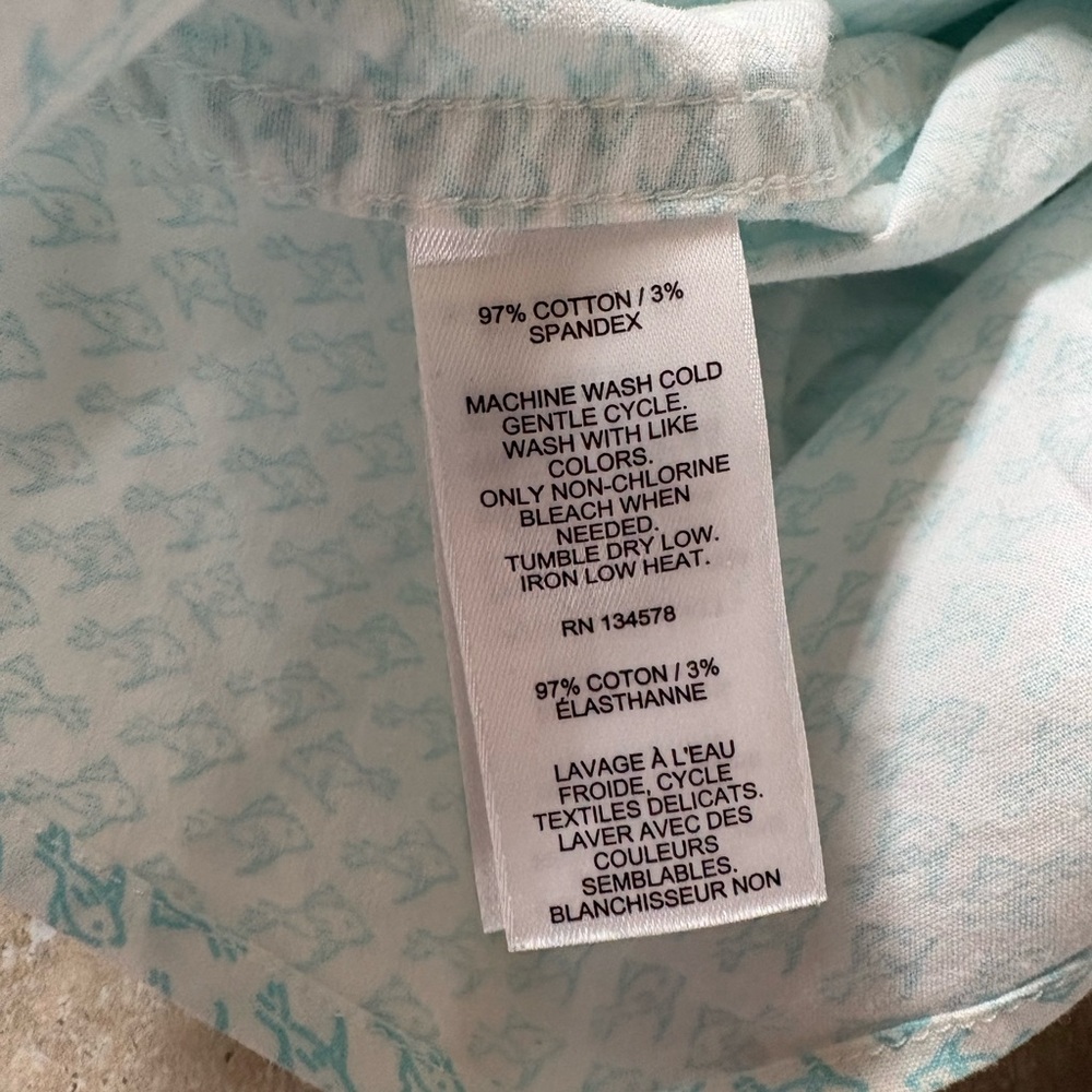 Vineyard Vines Mint Patterned Button Down Shirt - image 5